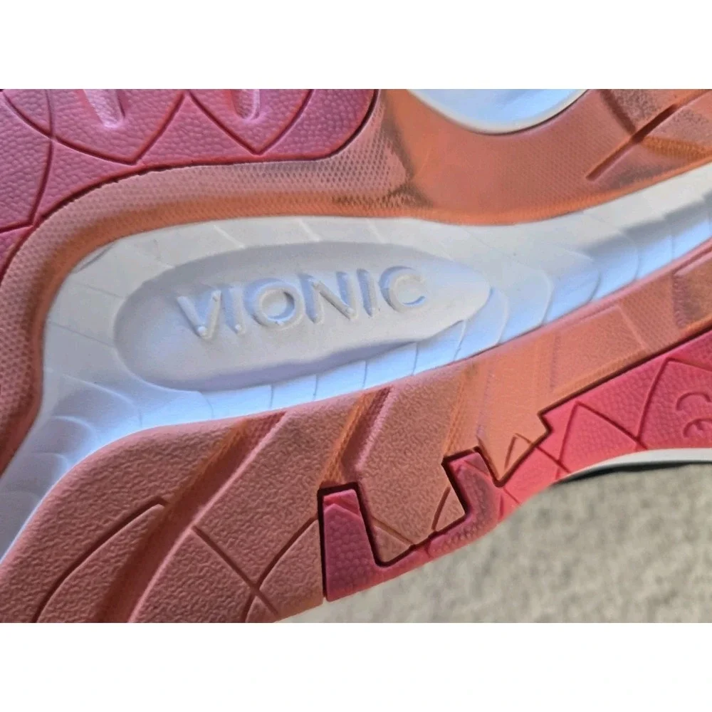 Vionic Womans Sneakers Size 11 Medium Black & Pink